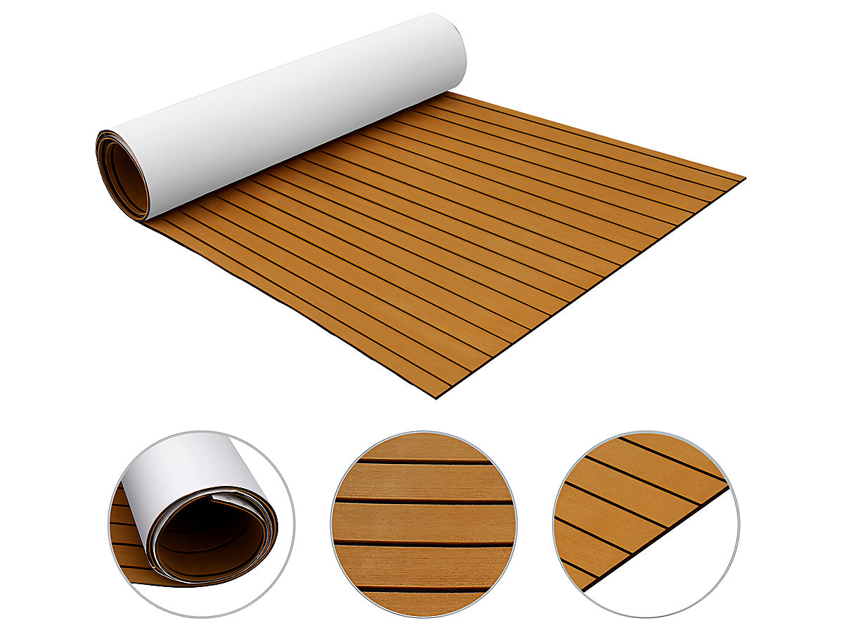Marine Carpet Teak Boat Flooring Mat UV resistant surface under sunlight