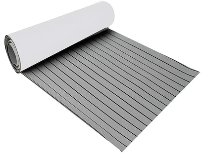 Side view of marine carpet teak boat flooring mat 6mm thickness