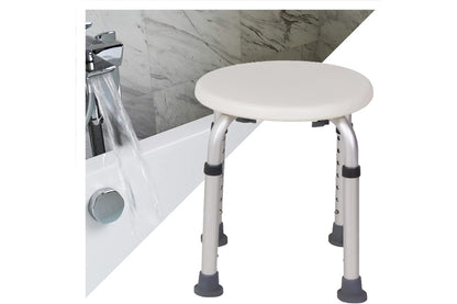 Side angle of aluminium frame adjustable shower stool