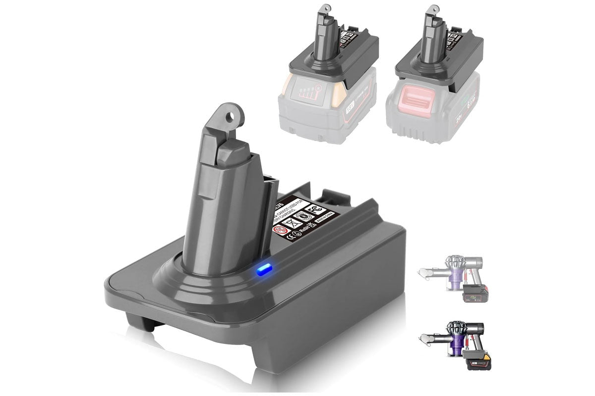 Milwaukee to Dyson V6 Battery Adapter Converter