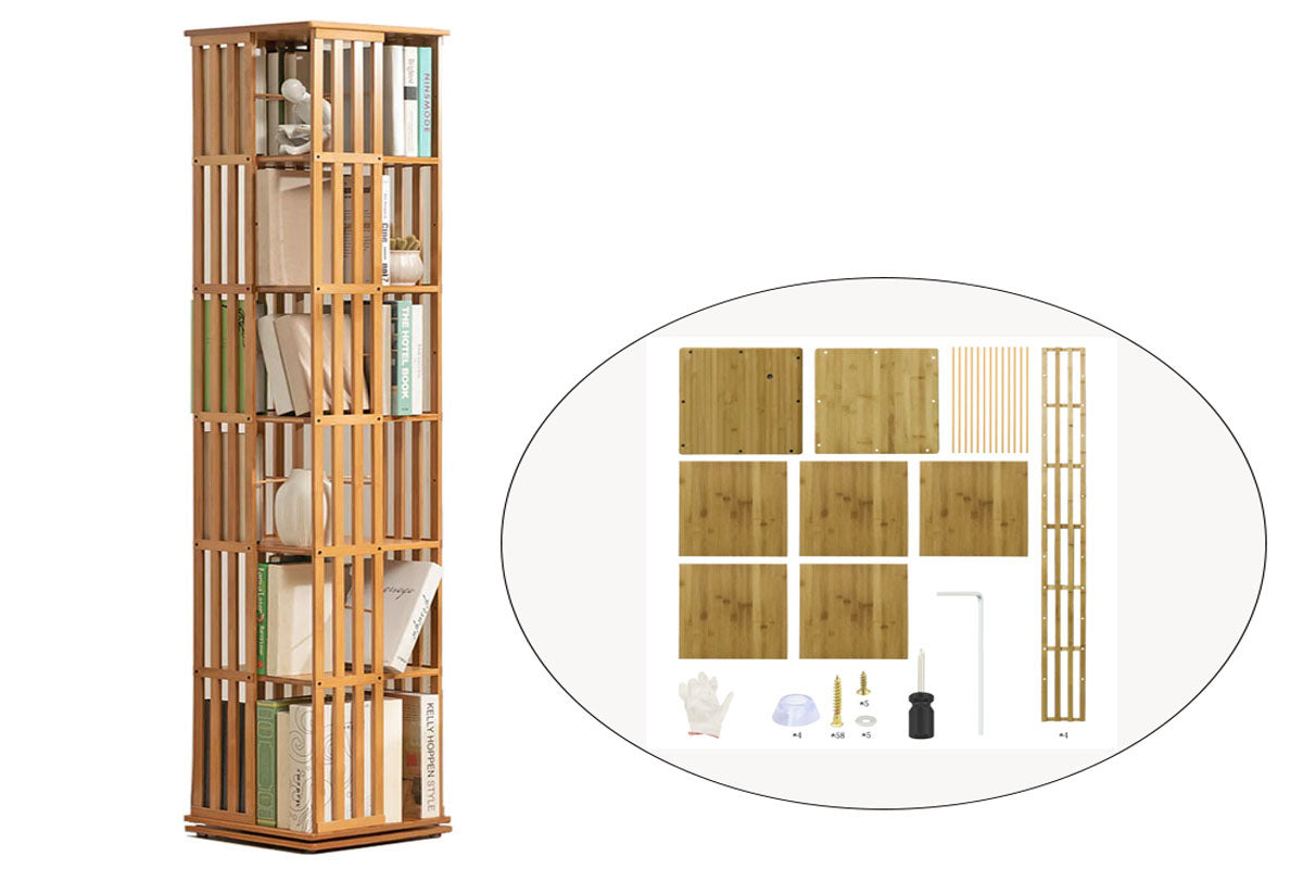 Bookshelf stack book case made from durable MDF board