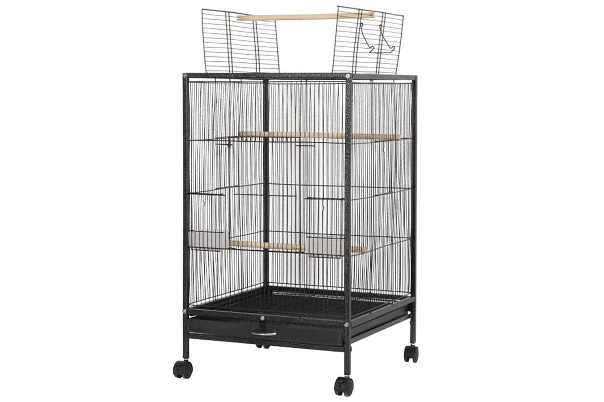 Bird cage side angle showing spacious interior
