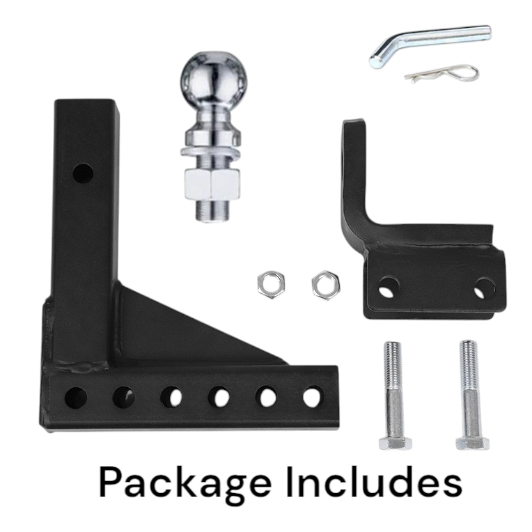 Trailer tow hitch ball mount showing heavy-duty channel style mount design