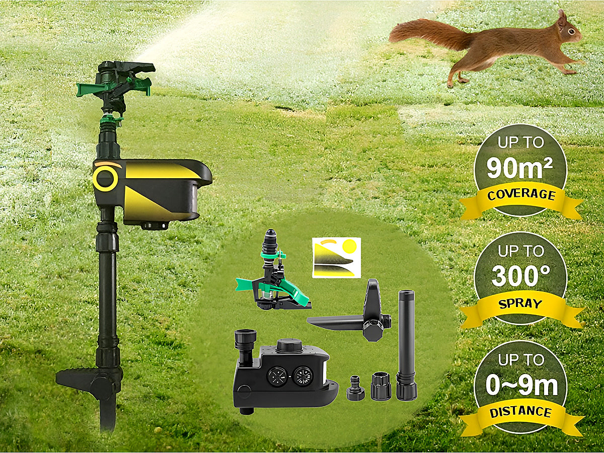 Solar Garden Sprinkler Animal Repellent