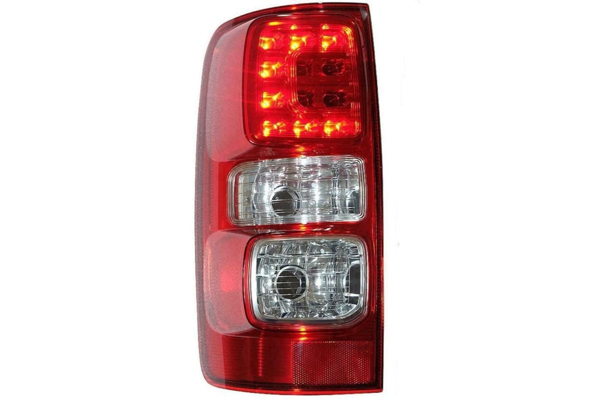 Close up of Holden Colorado LED tail light with clear turn signal section