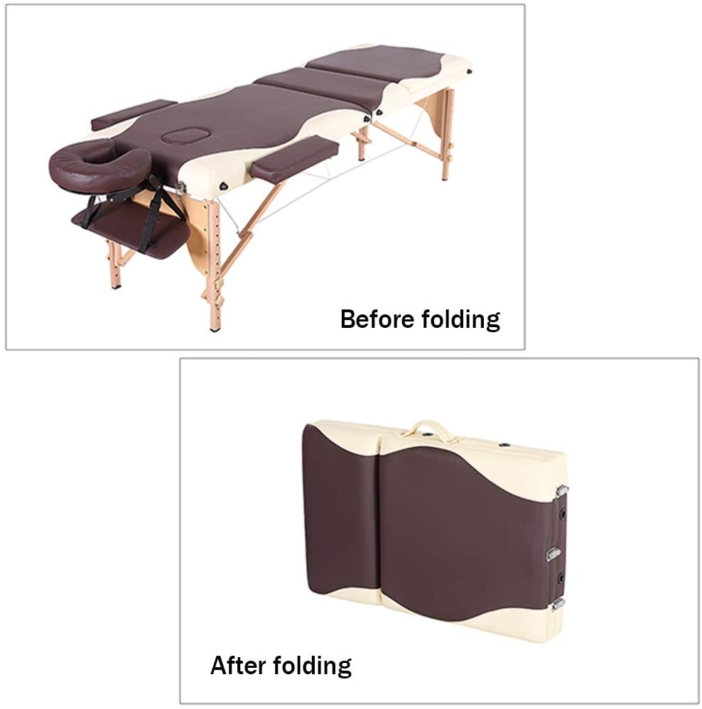 Close-up of sponge filling on massage table