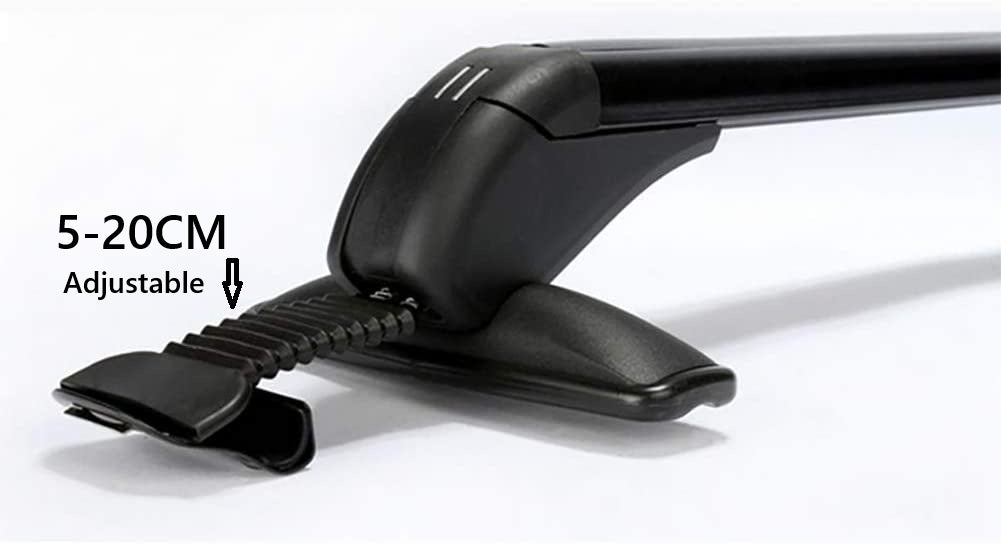 Top angle of roof rack universal showing 5 cm diameter bars