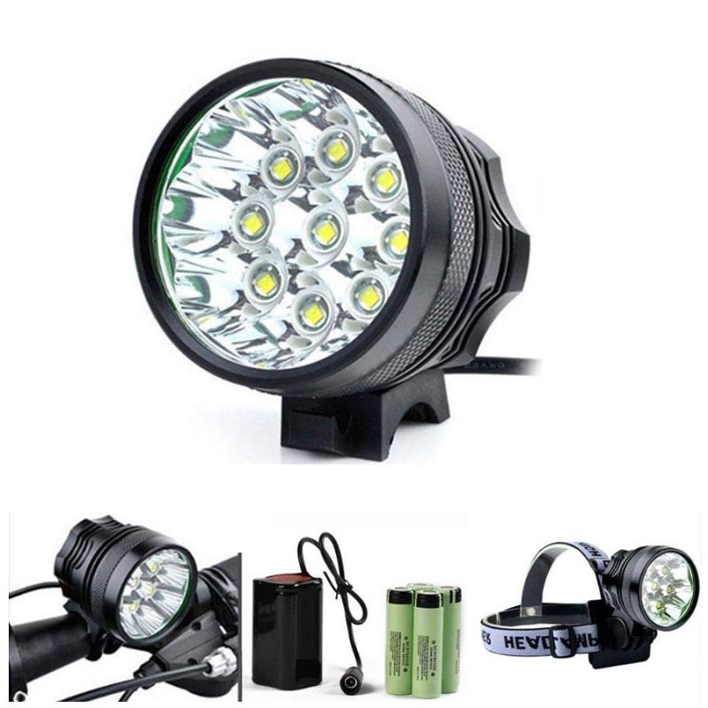 Rear view of bike light bicycle light with rechargeable battery pack