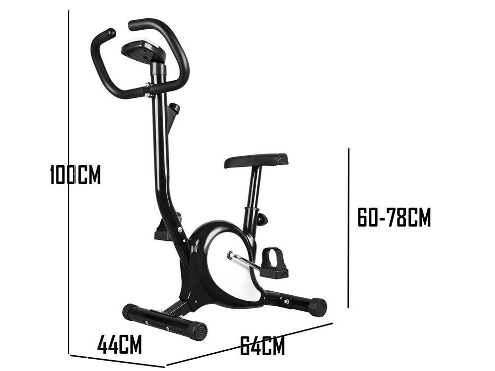 Steel frame construction of foldable exercise bike