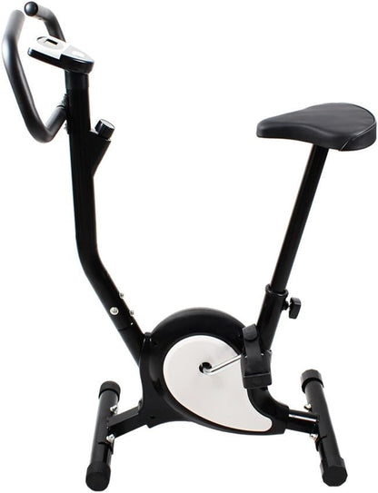 Close-up of manual resistance dial on exercise bike