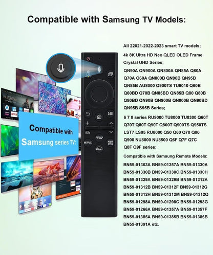 Close up of Samsung TV remote with Netflix and Prime Video buttons