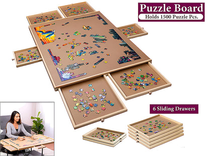 Jigsaw Puzzle Board with 6 Drawers 1500 Piece