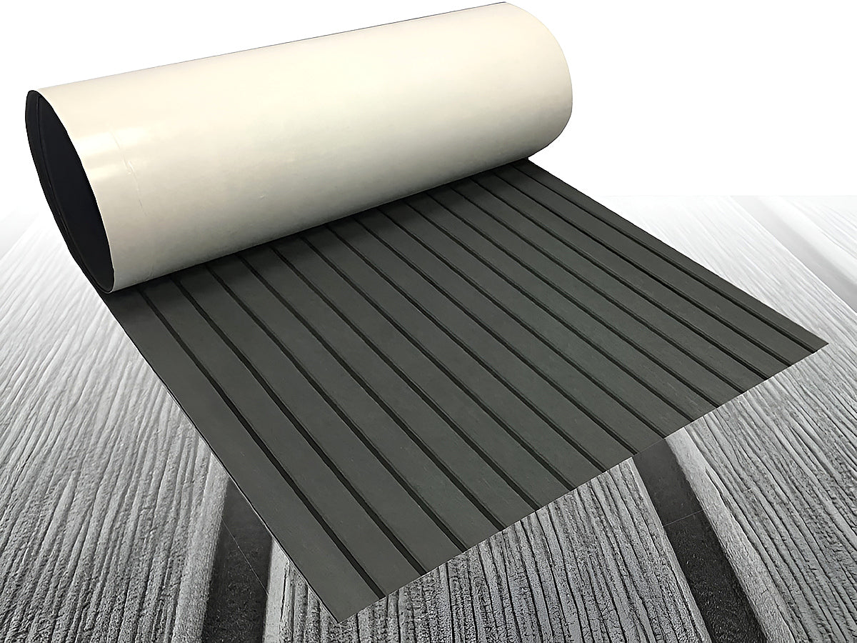 Side angle showing 6mm thickness of boat flooring mat