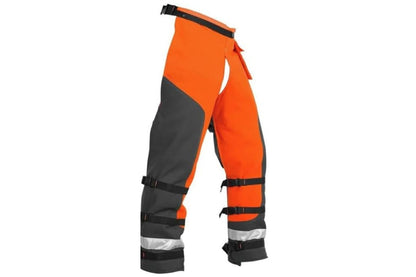 Close up of PVC coated denier polyester material on chaps