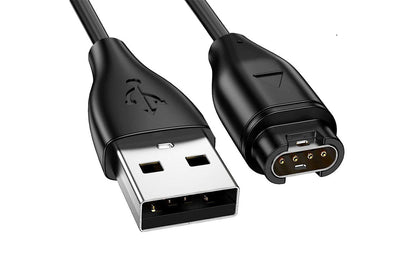 Garmin watch charging cable showing 1 metre length