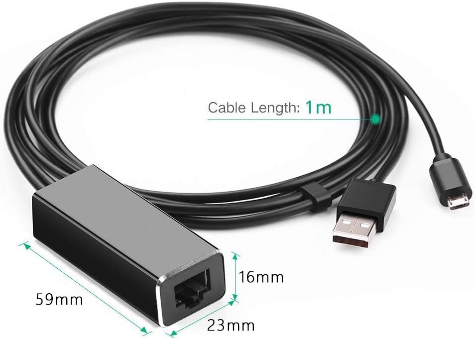 Micro USB Ethernet Adapter used with Google Home Mini setup