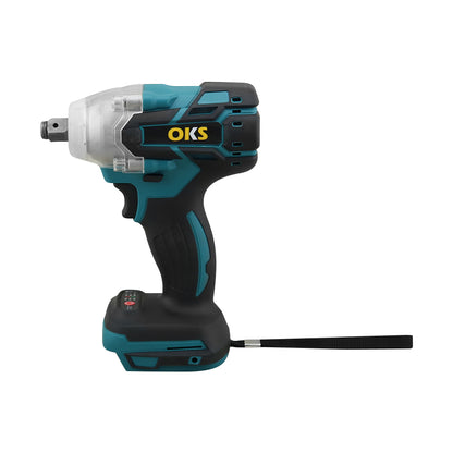 Top angle of cordless impact driver showing forward reverse switch