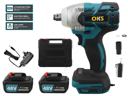 Close up of 12 inch square drive chuck on impact driver