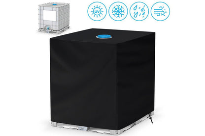 Side view of IBC tank cover on 1000L tank