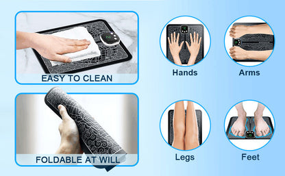 Electric foot massager TENS machine used for muscle pain relief