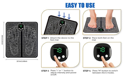 Electric foot massager TENS machine used for muscle pain relief