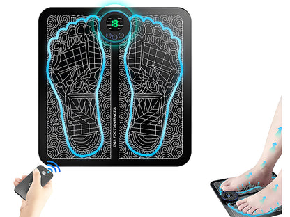 Close up of electric foot massager TENS machine remote control