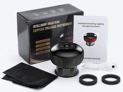 Side view of vacuum cupping therapy machine with smooth surface