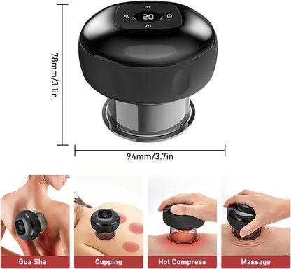 Portable vacuum cupping therapy machine ready for travel