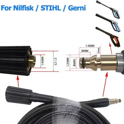 High Pressure Washer Cleaning Hose for STIHL/NILFISK 10m