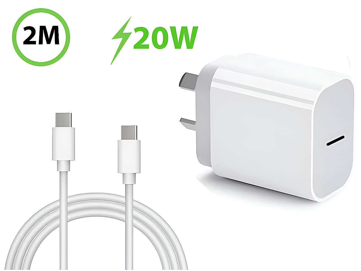 iPhone Fast Charger, 20W Adapter with USB-C Cable