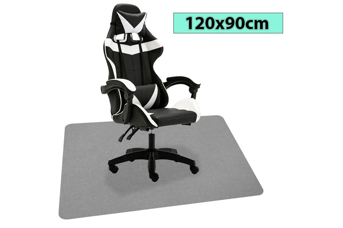 Close up of carpet chair mat fibre texture in light grey