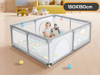 Metal frame detail of Playpen Fence Gate for durability