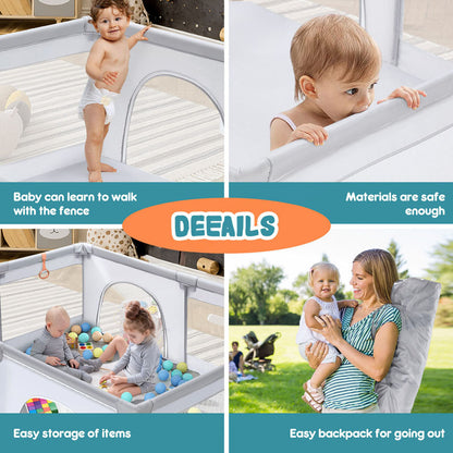 Baby Kids Playpen Play Fence for Kids Play Gym Mat 180CM