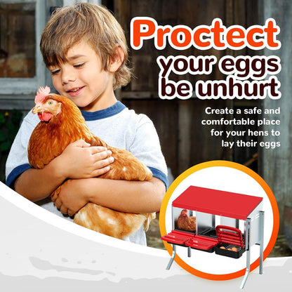 Chicken Nesting Box Egg Perch