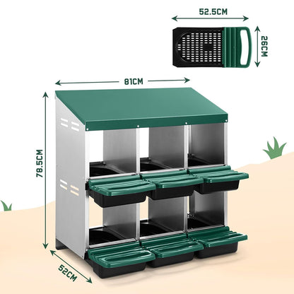 Chicken Nesting Box With 6 nests