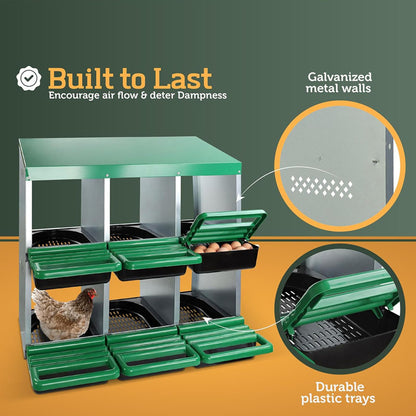 Chicken Nesting Box Egg Perch