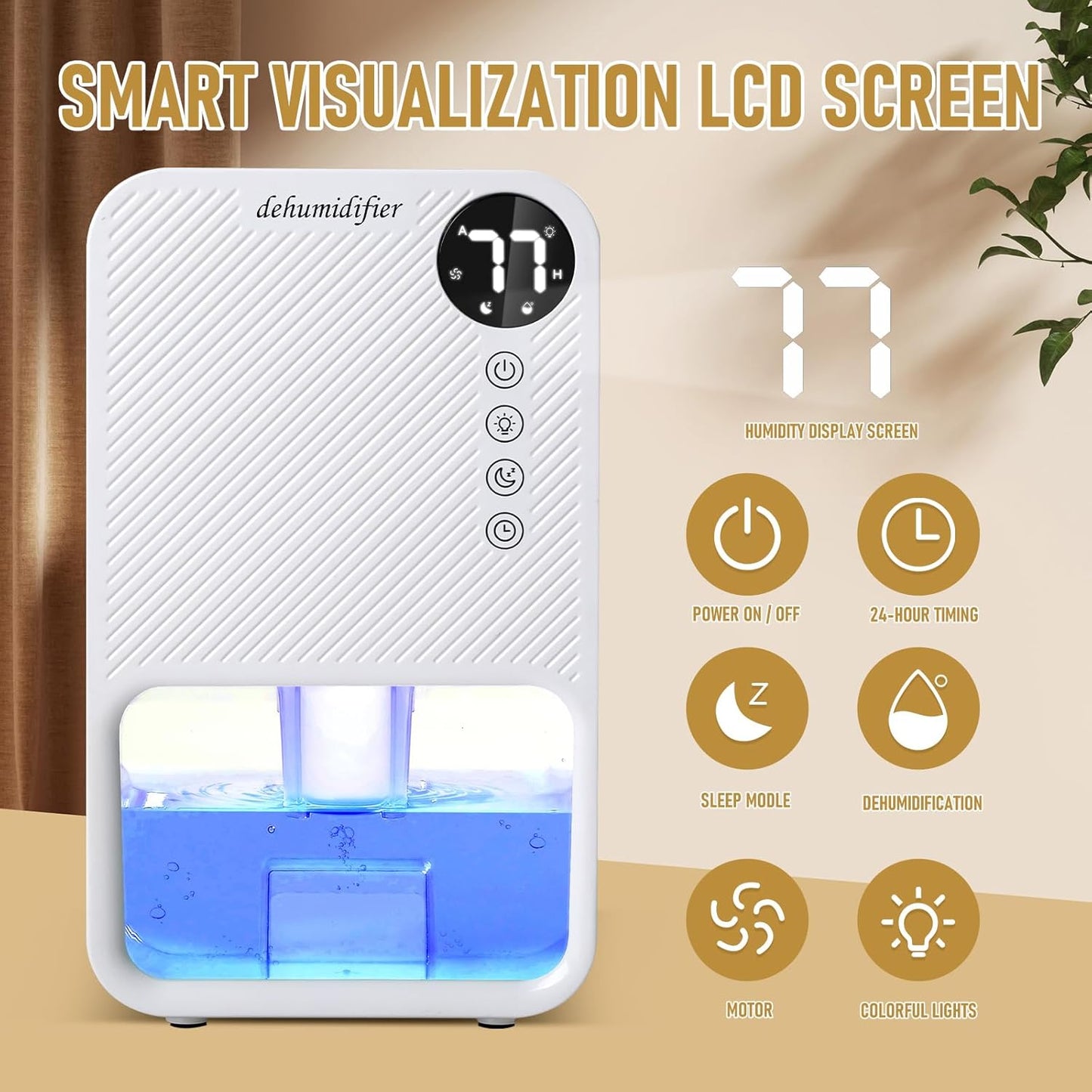Dehumidifier 1100ml Portable