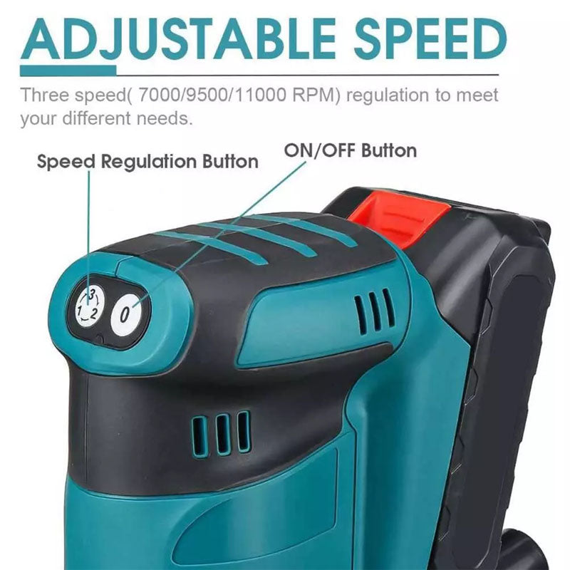 Electric sander held in hand for portable use