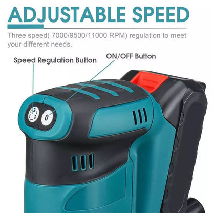 Electric sander held in hand for portable use