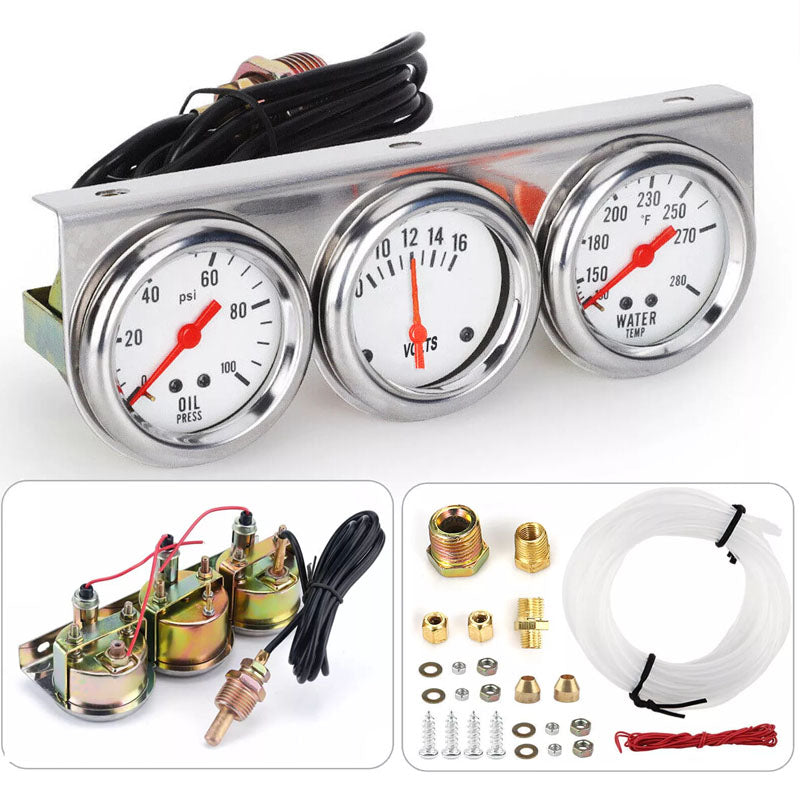 3in1 Oil Pressure Gauge for Car