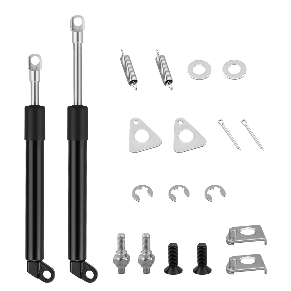 Side angle of tailgate assist strut fitted on Ford Ranger tailgate
