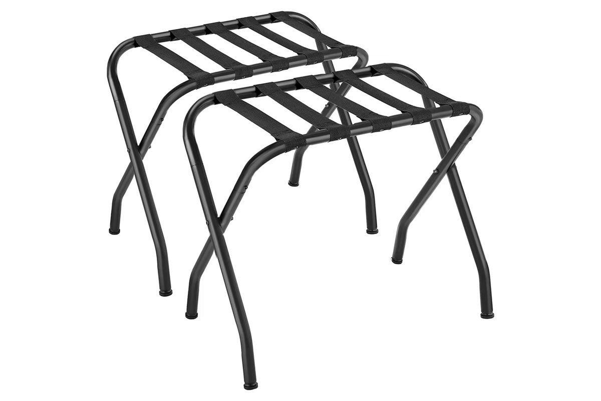 Foldable luggage rack suitcase stand for easy storage