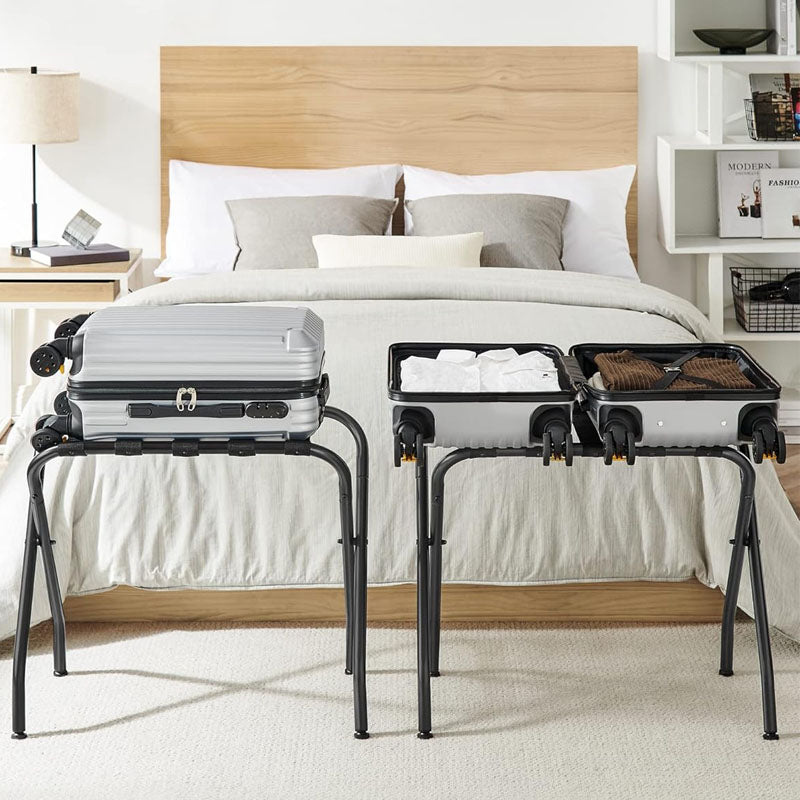 Luggage rack suitcase stand with non-slip plastic feet