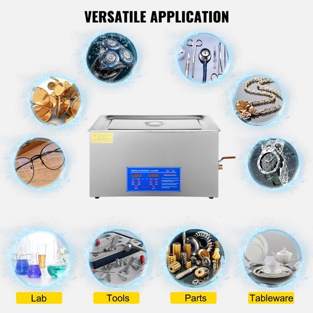 22L Ultrasonic Cleaner Stainless Steel with Digital Timer