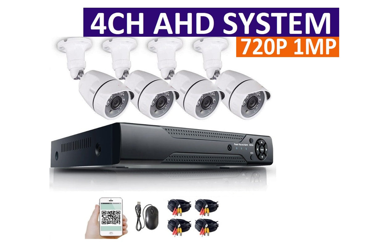 1080P night vision camera close up with black weatherproof casing