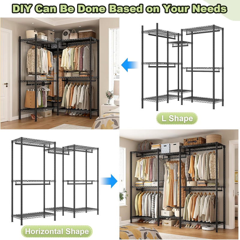 Wardrobe Organizer Clothes Rack