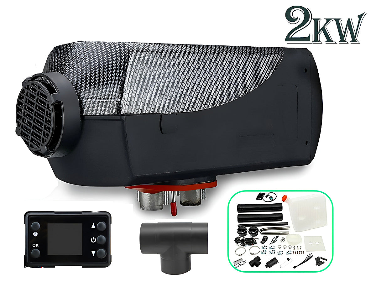 Diesel air warmer 2KW operating in cold NZ outdoor setting