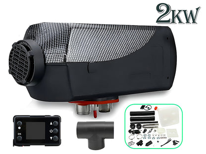 Diesel air warmer 2KW operating in cold NZ outdoor setting