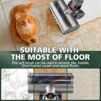 Soft roller cleaner head made from durable ABS material in grey finish