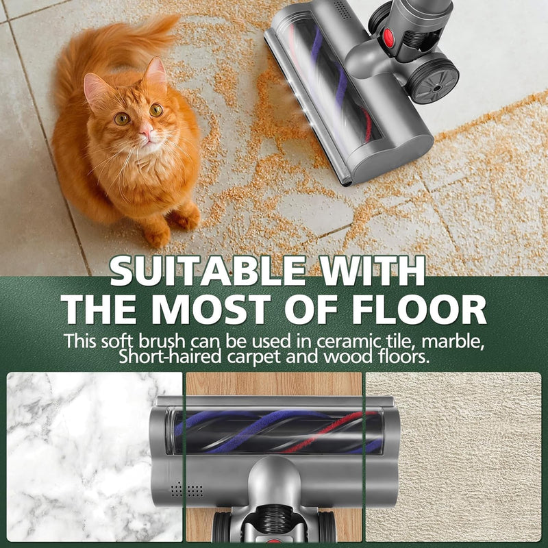 Soft Roller Cleaner Head for Dyson Cordless Stick Vacuum Cleaner V7 V8 V10 V11